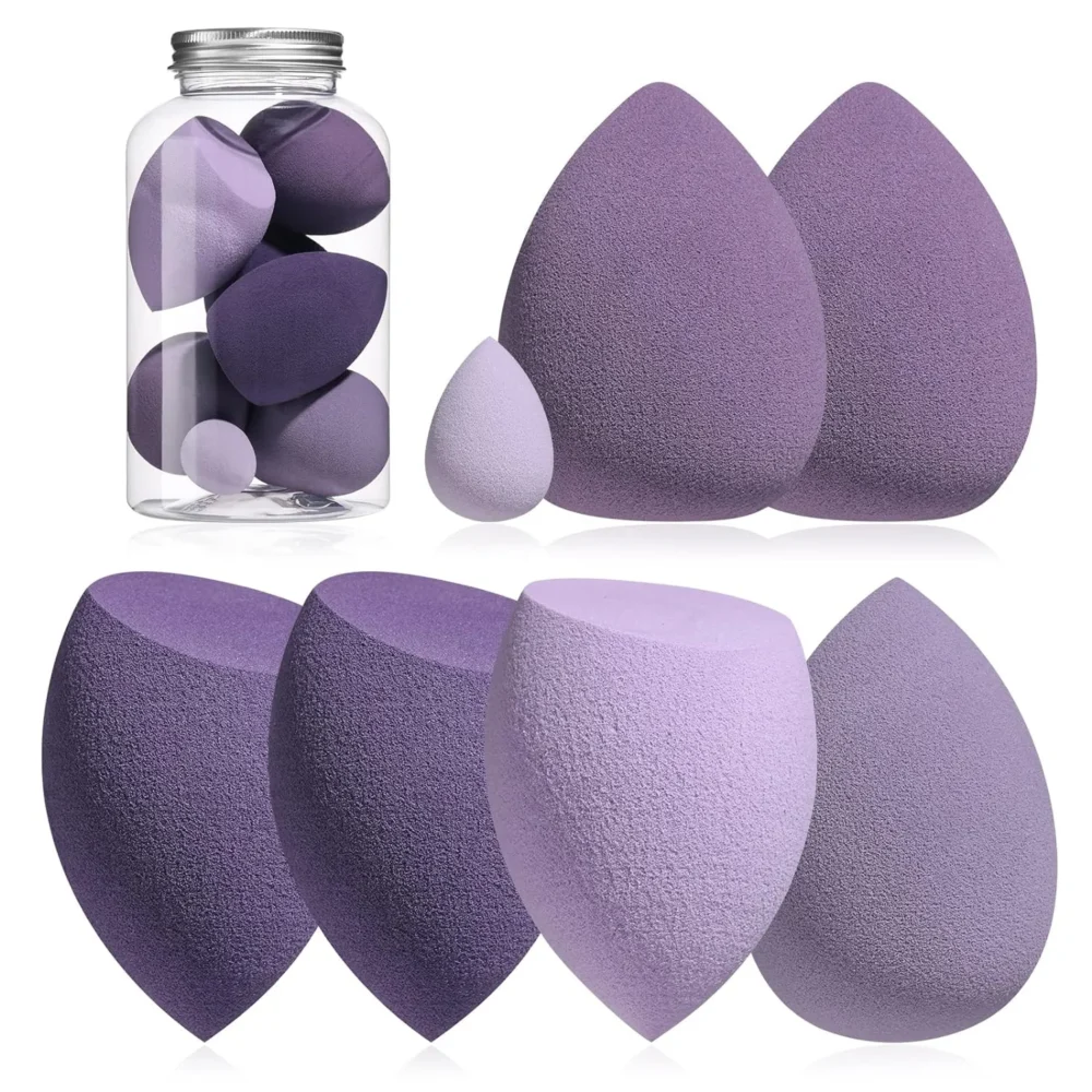 Introducing our Makeup Sponge Set, featuring 7 pieces designed to revolutionize your makeup routine. Our sponges are crafted with precision and care, ensuring a flawless application every time.