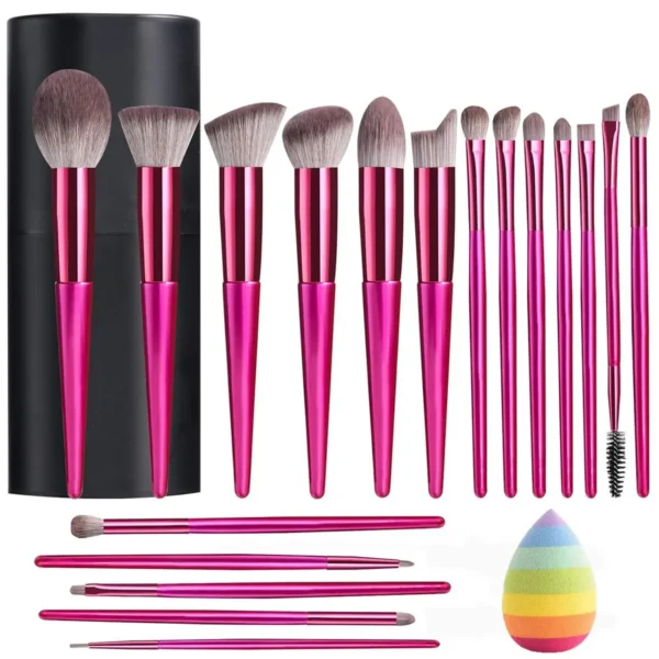 Synthetic Brushes with Free Sponge (C-Dark Pink)